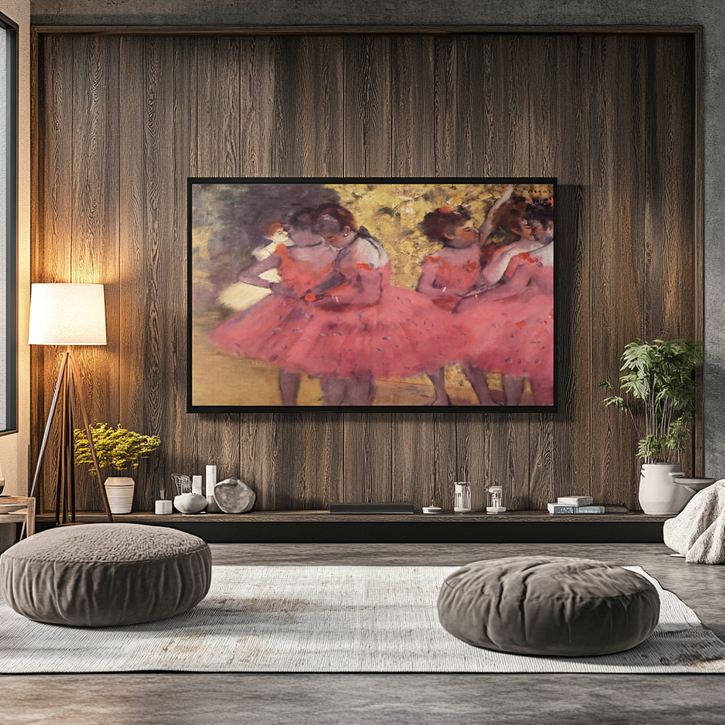 Ballerines roses - Edgar Degas - Toile premium 430g (qualité galerie)