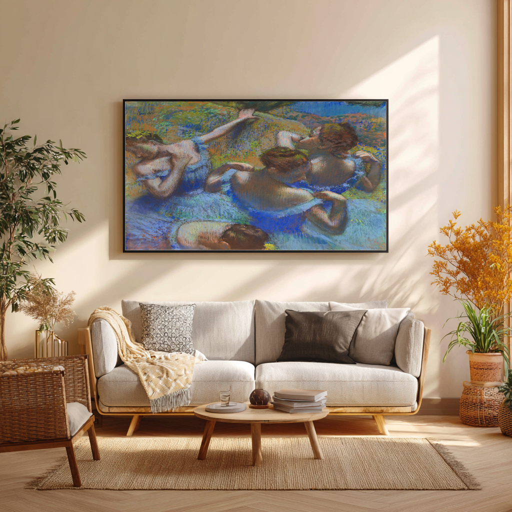 Blue Dancers - Edgar Degas - Premium canvas 430g (gallery quality)