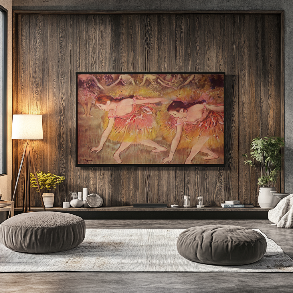 Dancers Bowing - Edgar Degas - Premium canvas 430g (gallery quality)