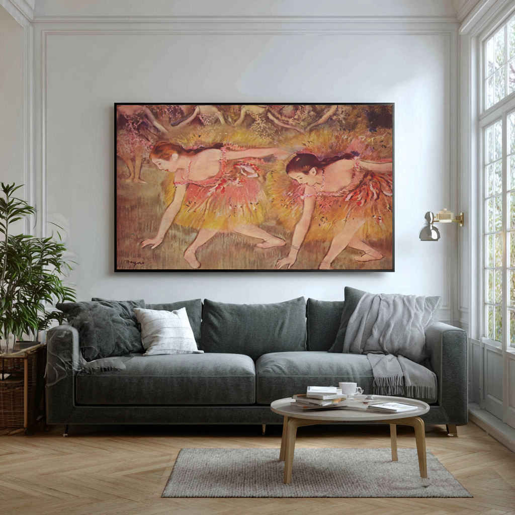 Dancers Bowing - Edgar Degas - Premium canvas 430g (gallery quality)