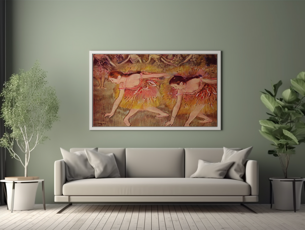Dancers Bowing - Edgar Degas - Premium canvas 430g (gallery quality)
