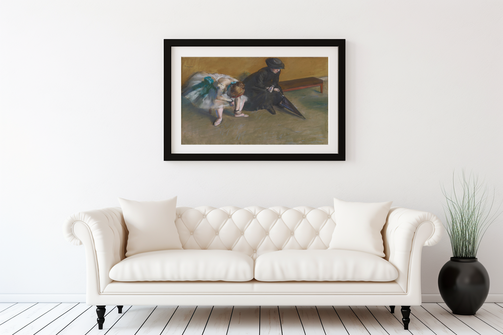 L'Attente - Edgar Degas - Toile premium 430g (qualité galerie)