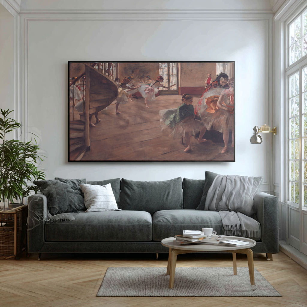 The Rehearsal - Edgar Degas - Premium 430g canvas (gallery quality)