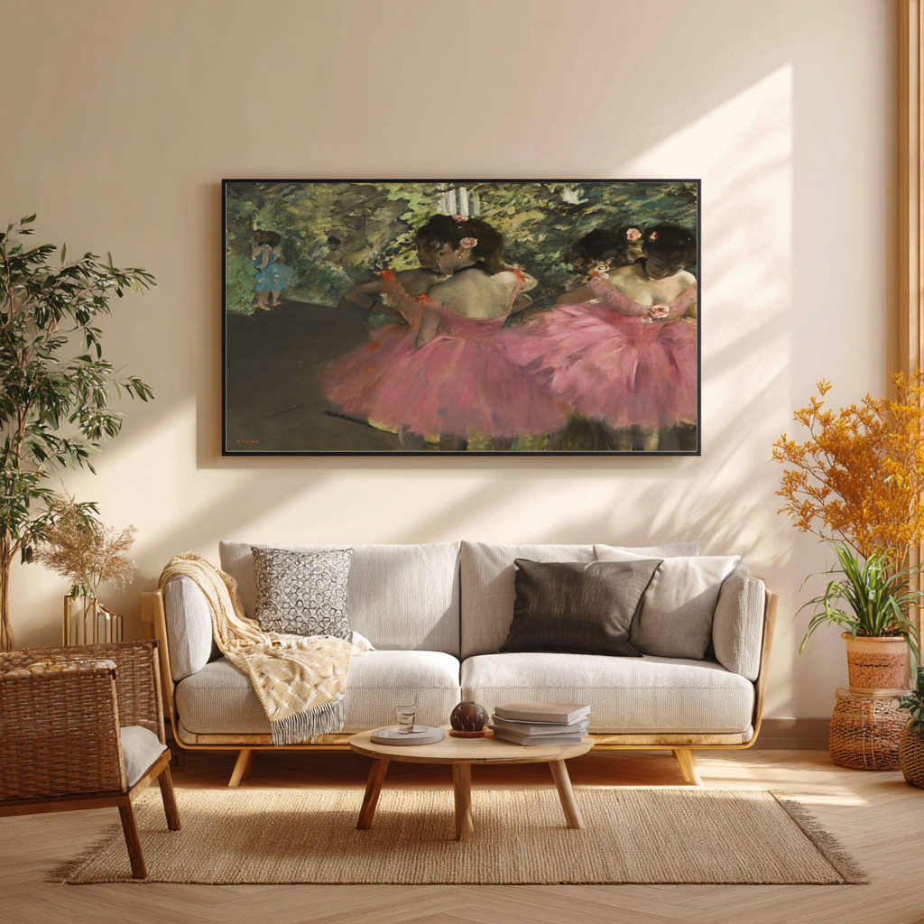Dancers in Pink - Edgar Degas - Premium canvas 430g (gallery quality)
