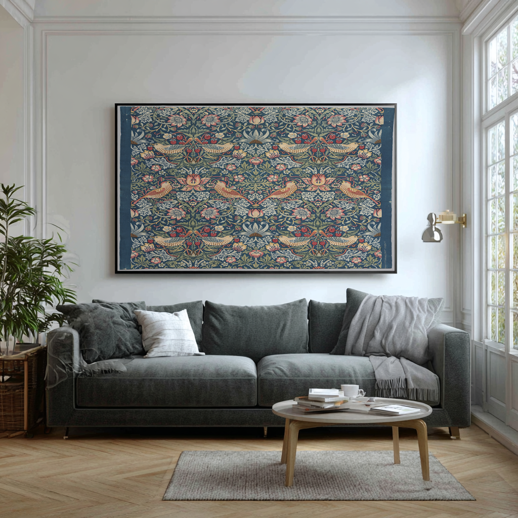 Le voleur de fraises - William Morris - Toile premium 430g (qualité galerie)