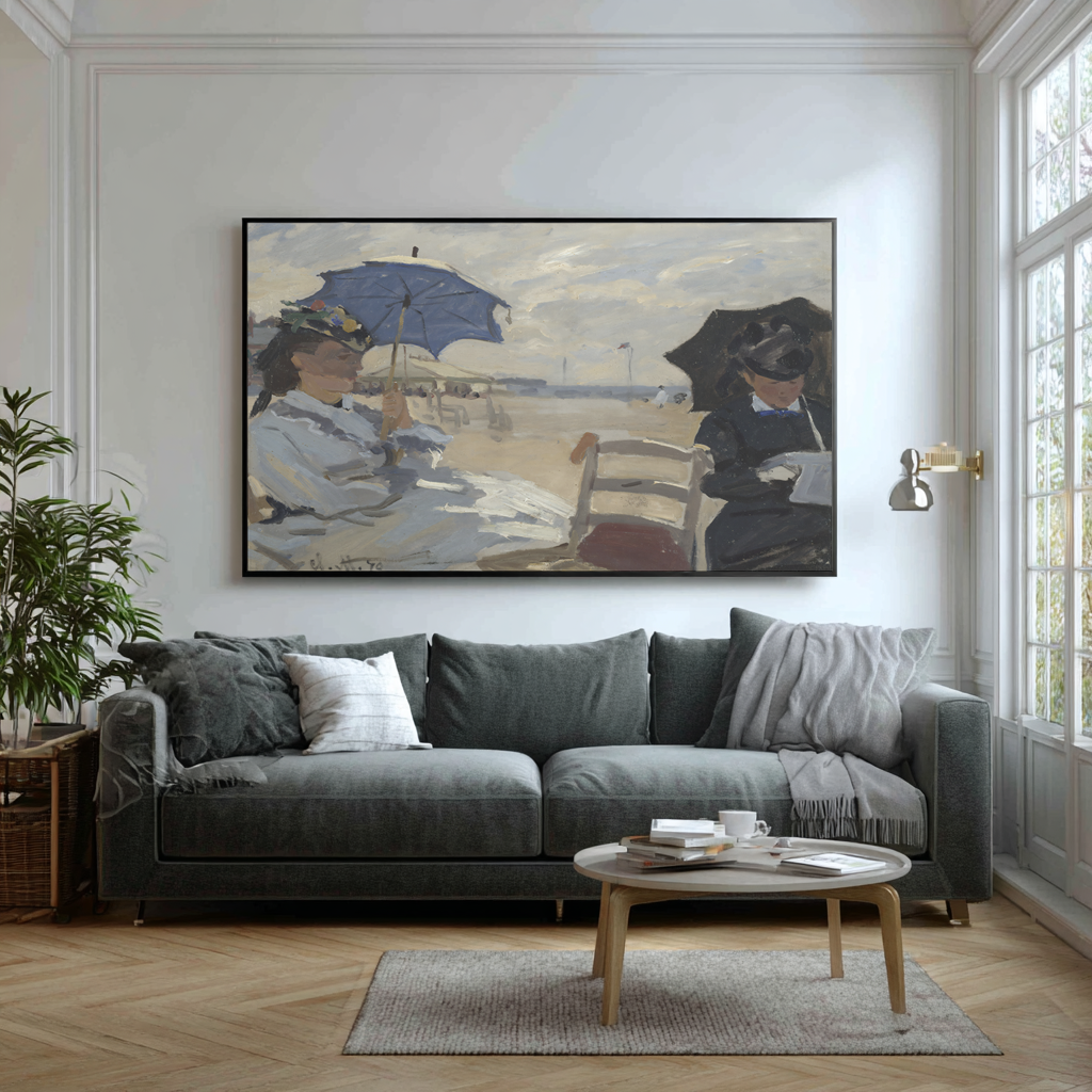 Trouville Beach - Claude Monet - Premium Canvas 430g (gallery quality)