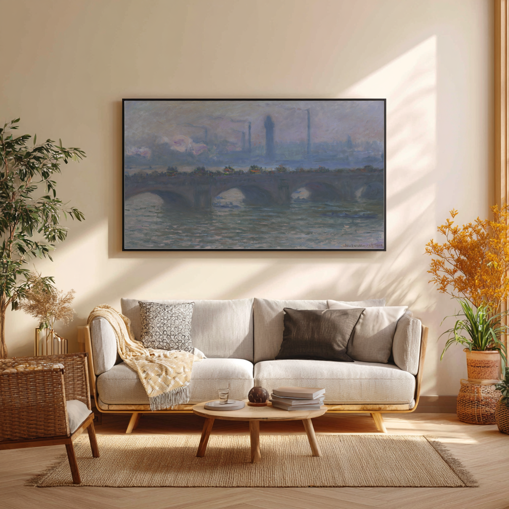 Pont de Waterloo - Claude Monet - Toile premium 430g (qualité galerie)