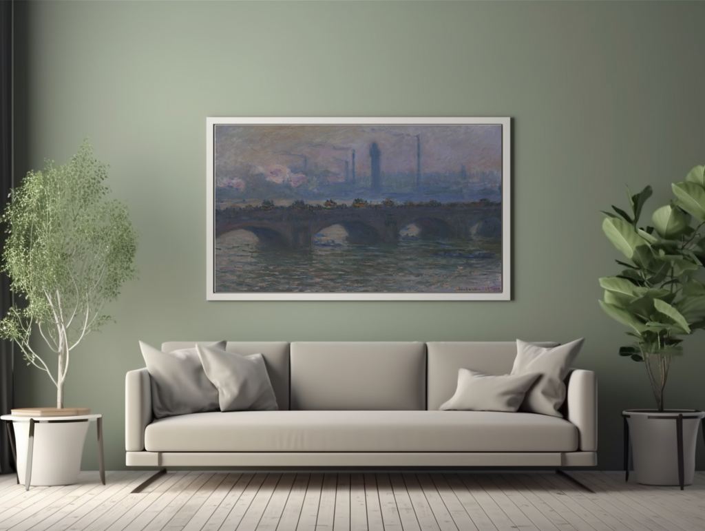 Pont de Waterloo - Claude Monet - Toile premium 430g (qualité galerie)