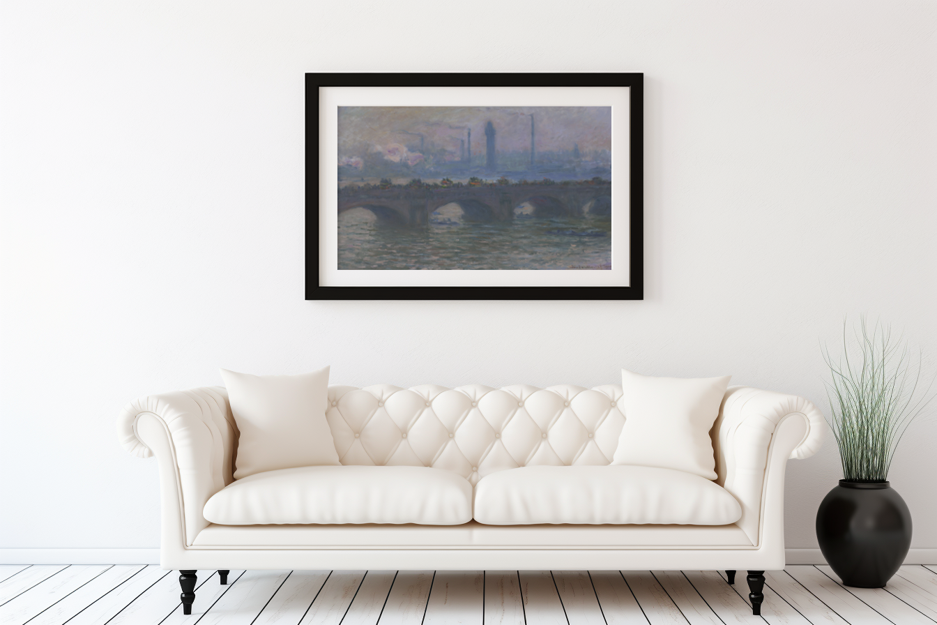 Waterloo Bridge - Claude Monet - Premium 430g canvas (gallery quality)