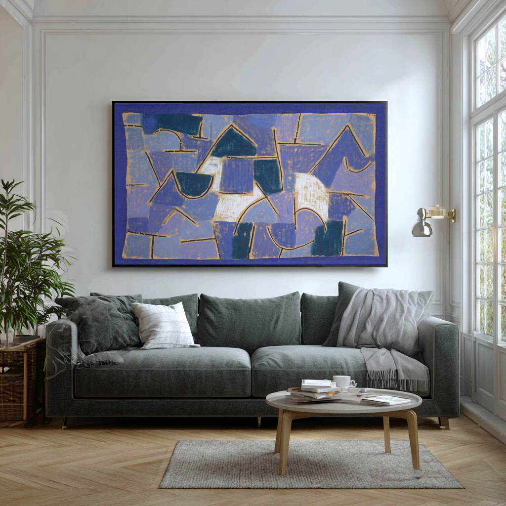 Nuit Bleue - Paul Klee - Toile premium 430g (qualité galerie)