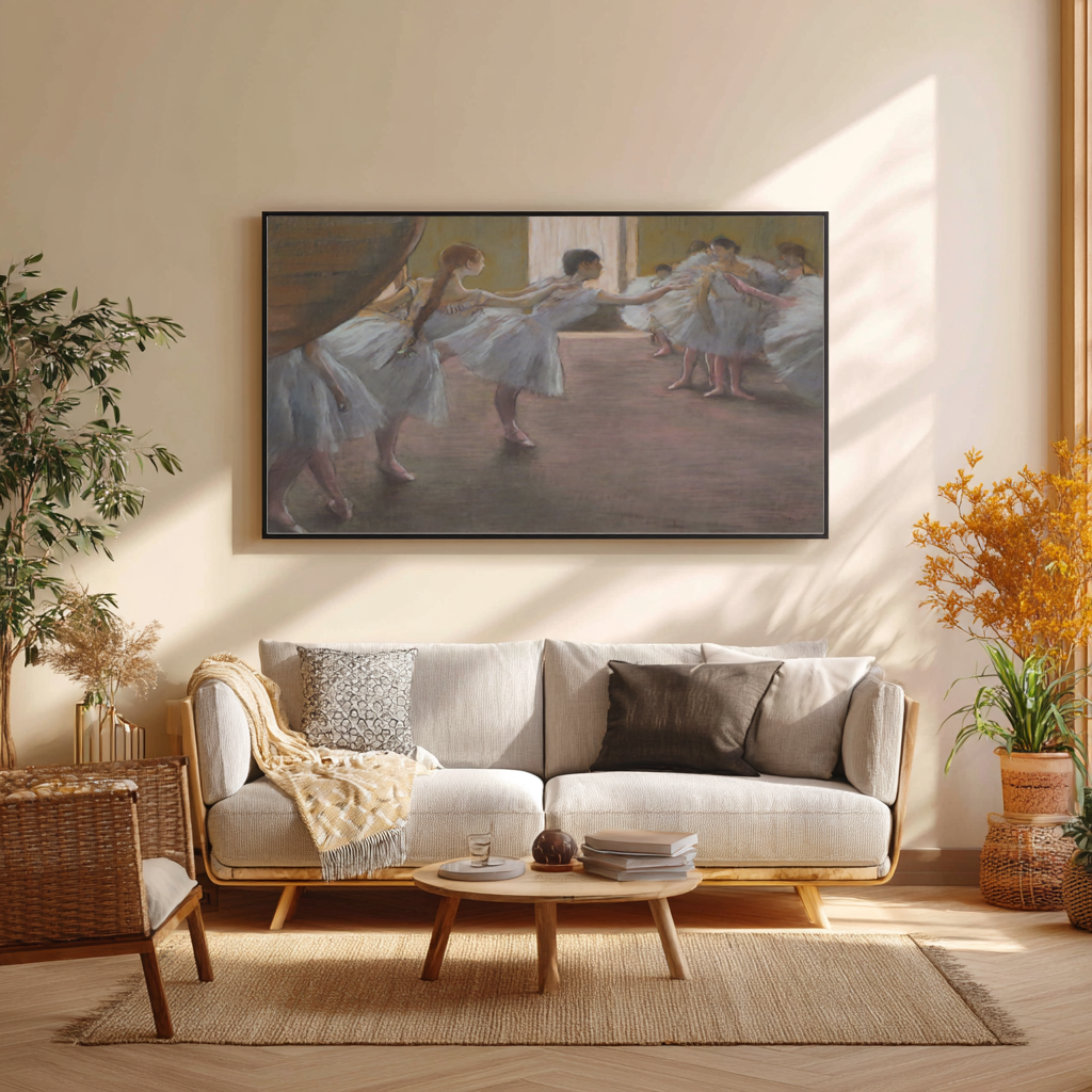 Ballet Rehearsal - Edgar Degas - Premium Canvas 430g (gallery quality)