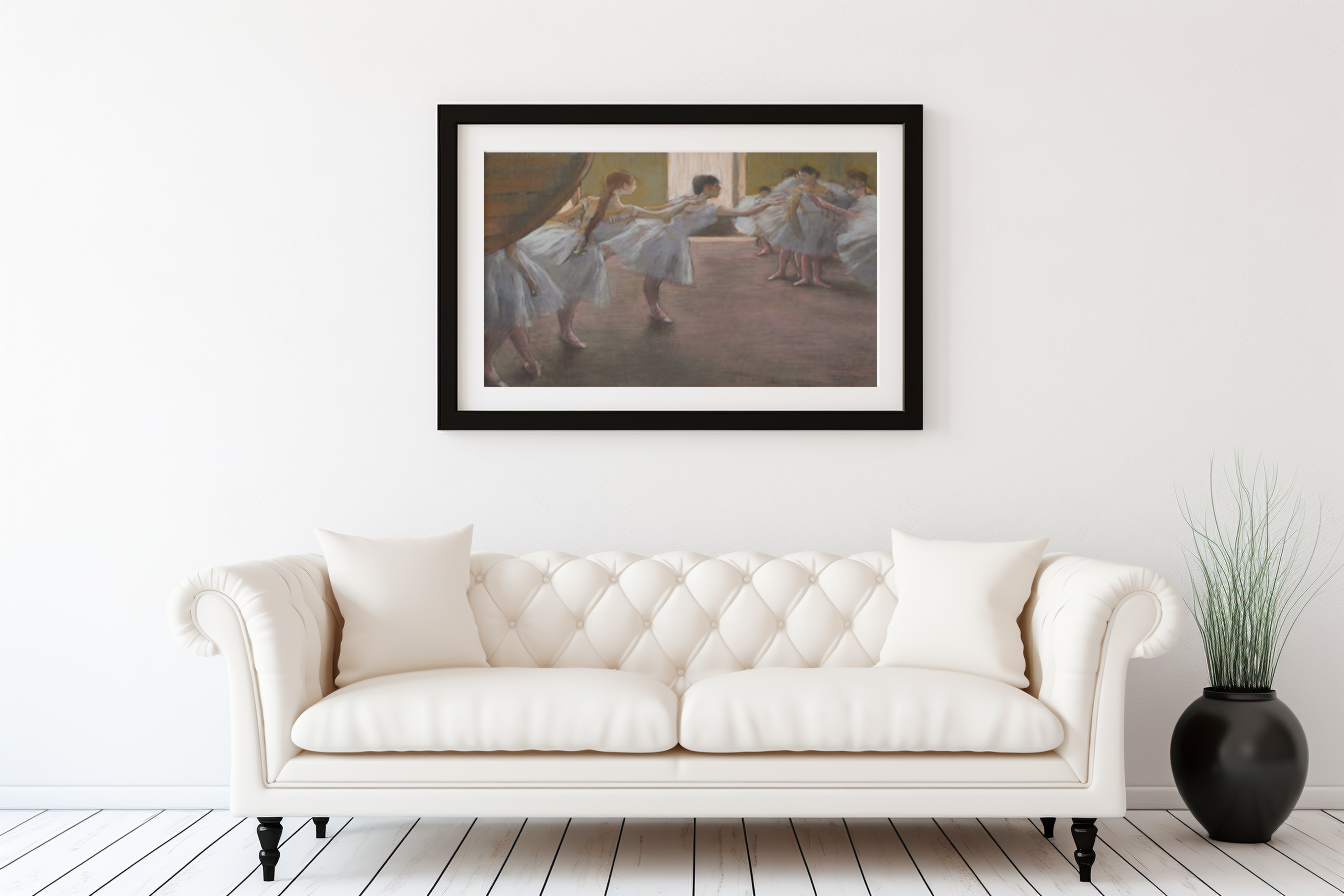 Ballet Rehearsal - Edgar Degas - Premium Canvas 430g (gallery quality)