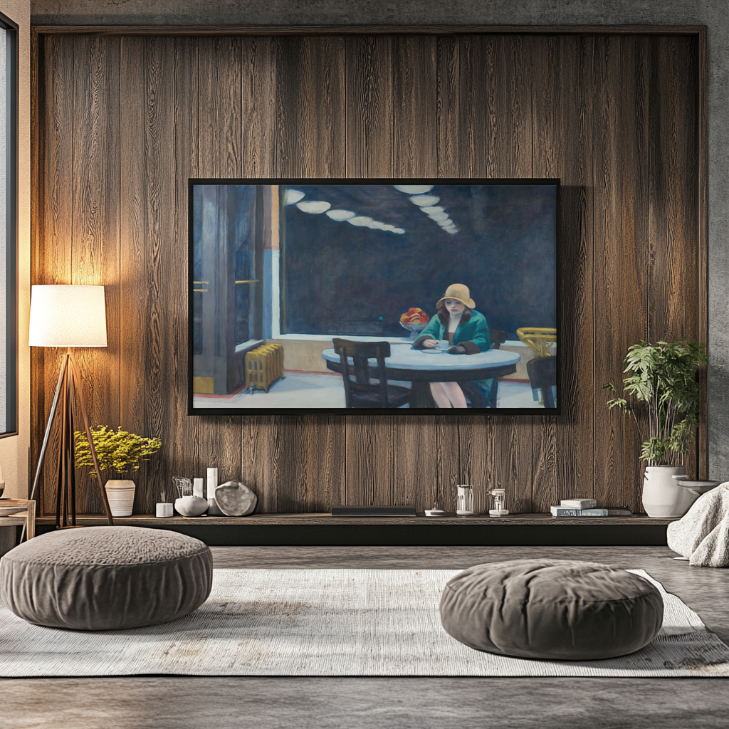 Automata - Edward Hopper - Toile premium 430g (qualité galerie)