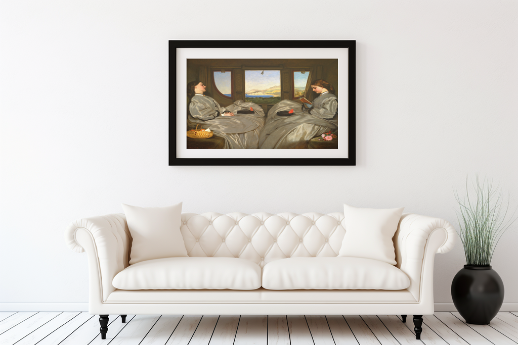 Les compagnes de voyage - Augustus Leopold Egg - Toile premium 430g (qualité galerie)