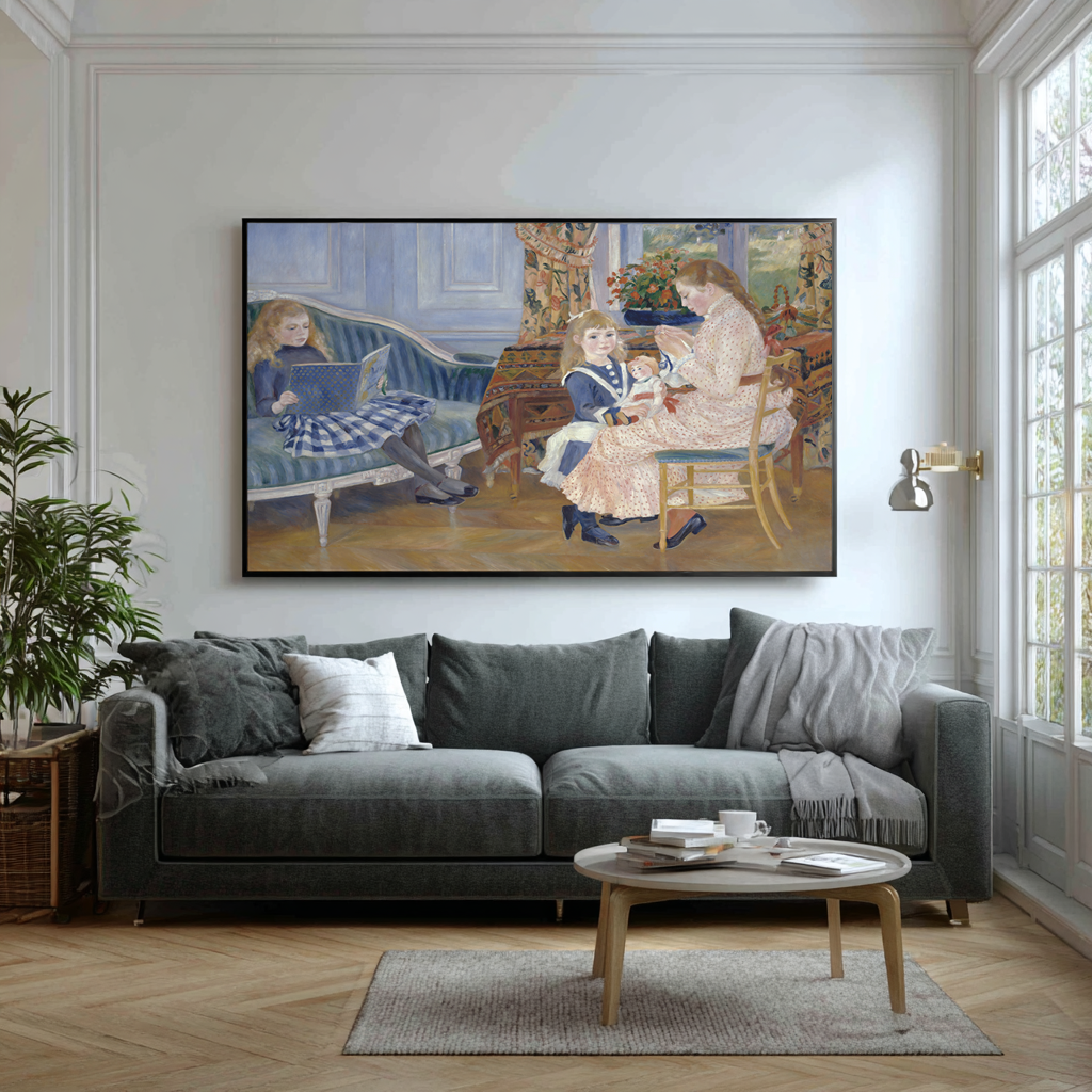 L'Après-midi des enfants à Wargemont - Pierre-Auguste Renoir - Toile premium 430g (qualité galerie)