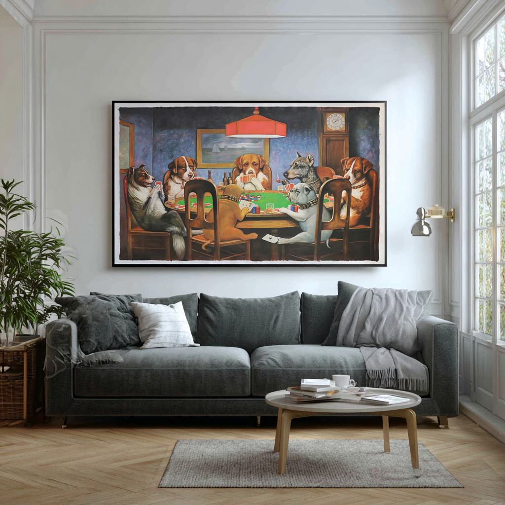 A Friend in Need - Cassius Marcellus Coolidge - Premium Canvas 430g (gallery quality)