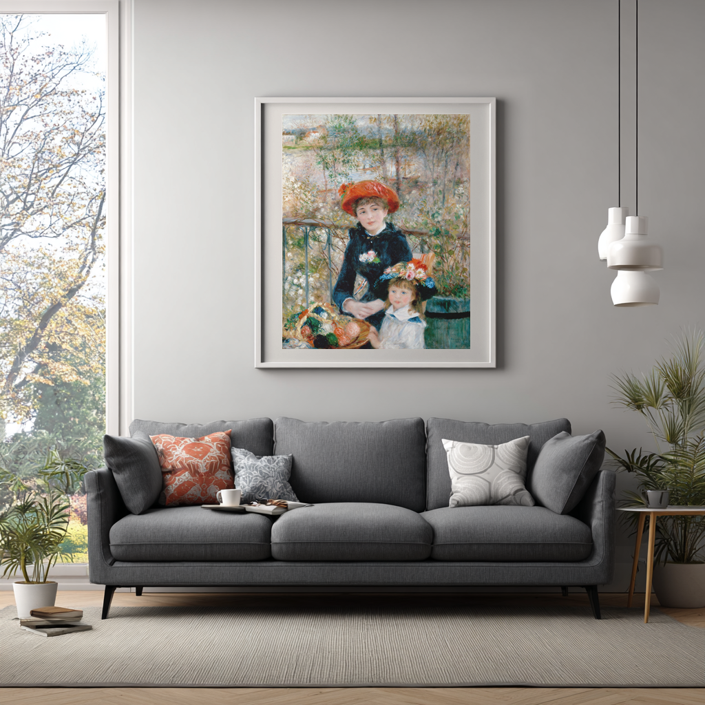 On the Terrace - Pierre-Auguste Renoir - Premium canvas 430g (gallery quality)