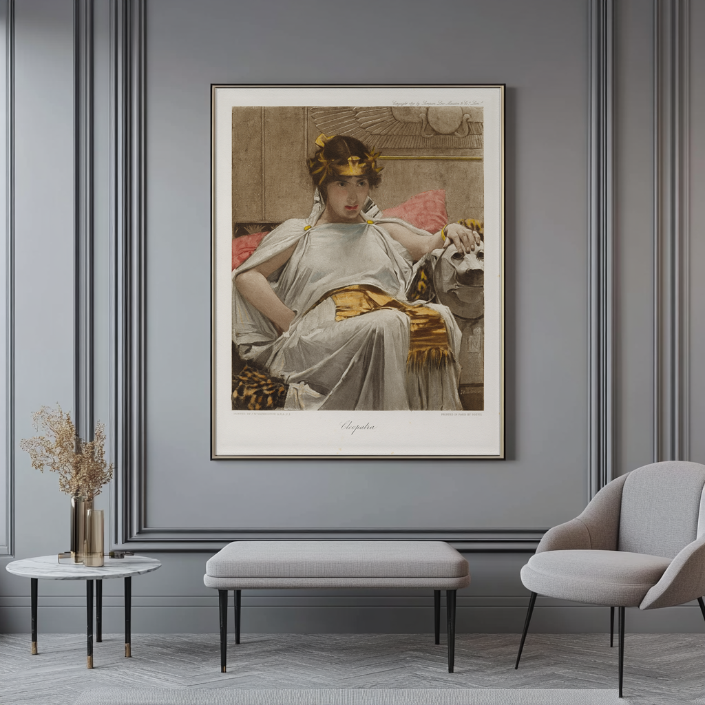 Cléopâtre - John William Waterhouse - Toile premium 430g (qualité galerie)