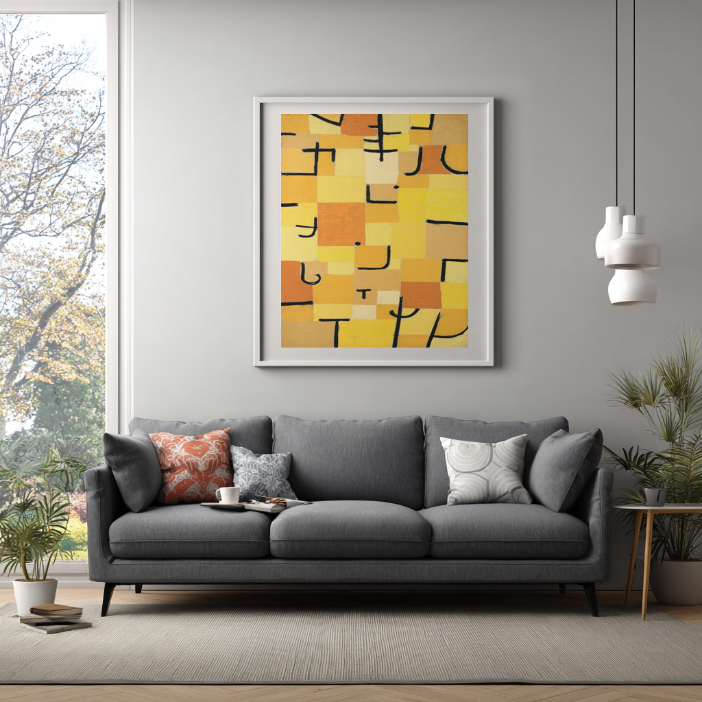 Yellow Signs - Paul Klee - Premium Canvas 430g (gallery quality)