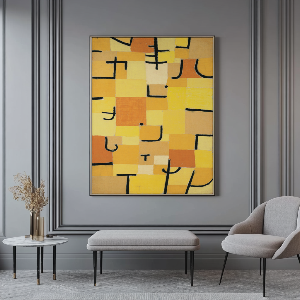Yellow Signs - Paul Klee - Premium Canvas 430g (gallery quality)