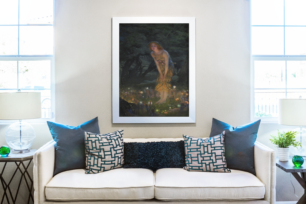 Le veille de la Saint-Jean - Edward Robert Hughes - Toile premium 430g (qualité galerie)