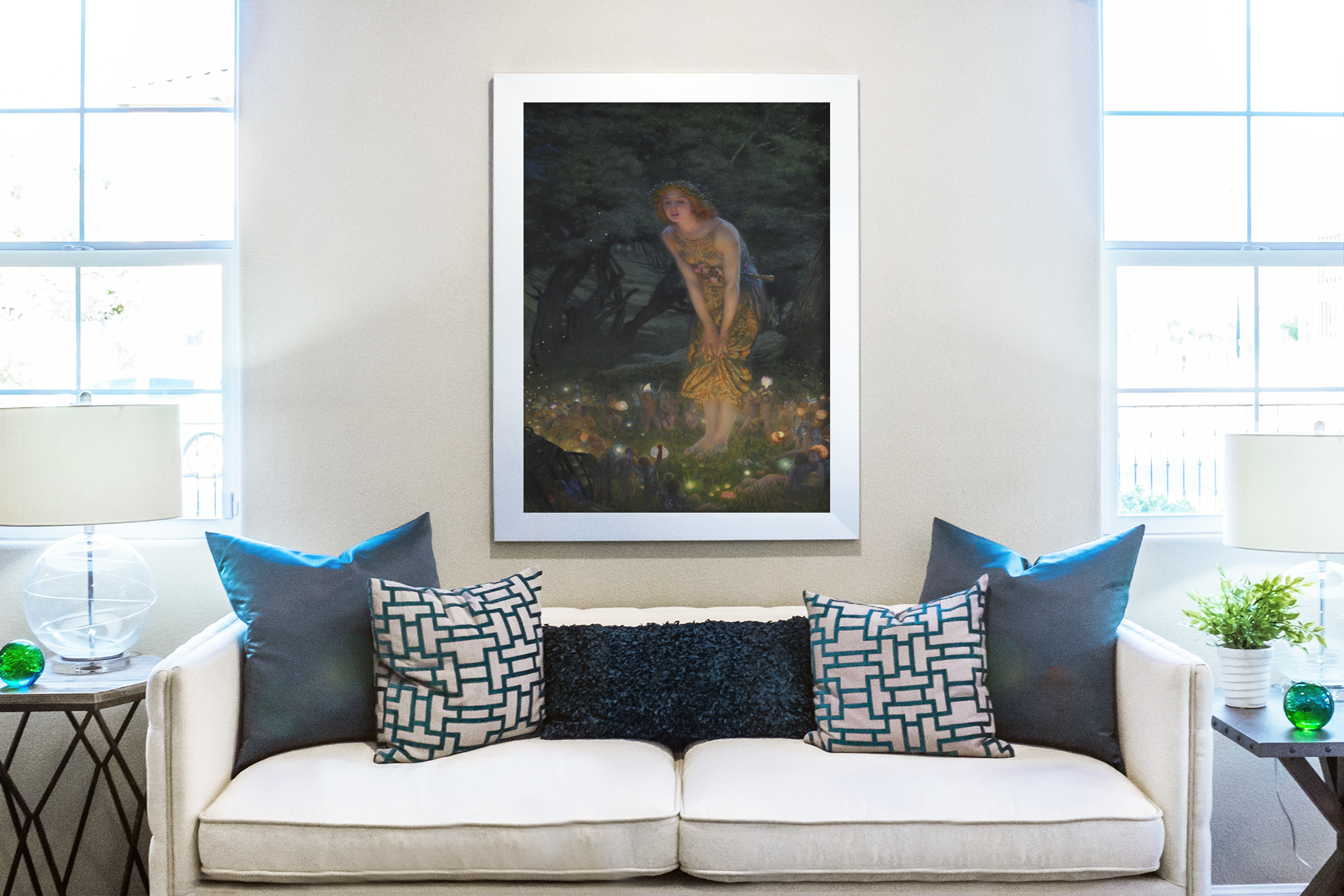 Le veille de la Saint-Jean - Edward Robert Hughes - Toile premium 430g (qualité galerie)