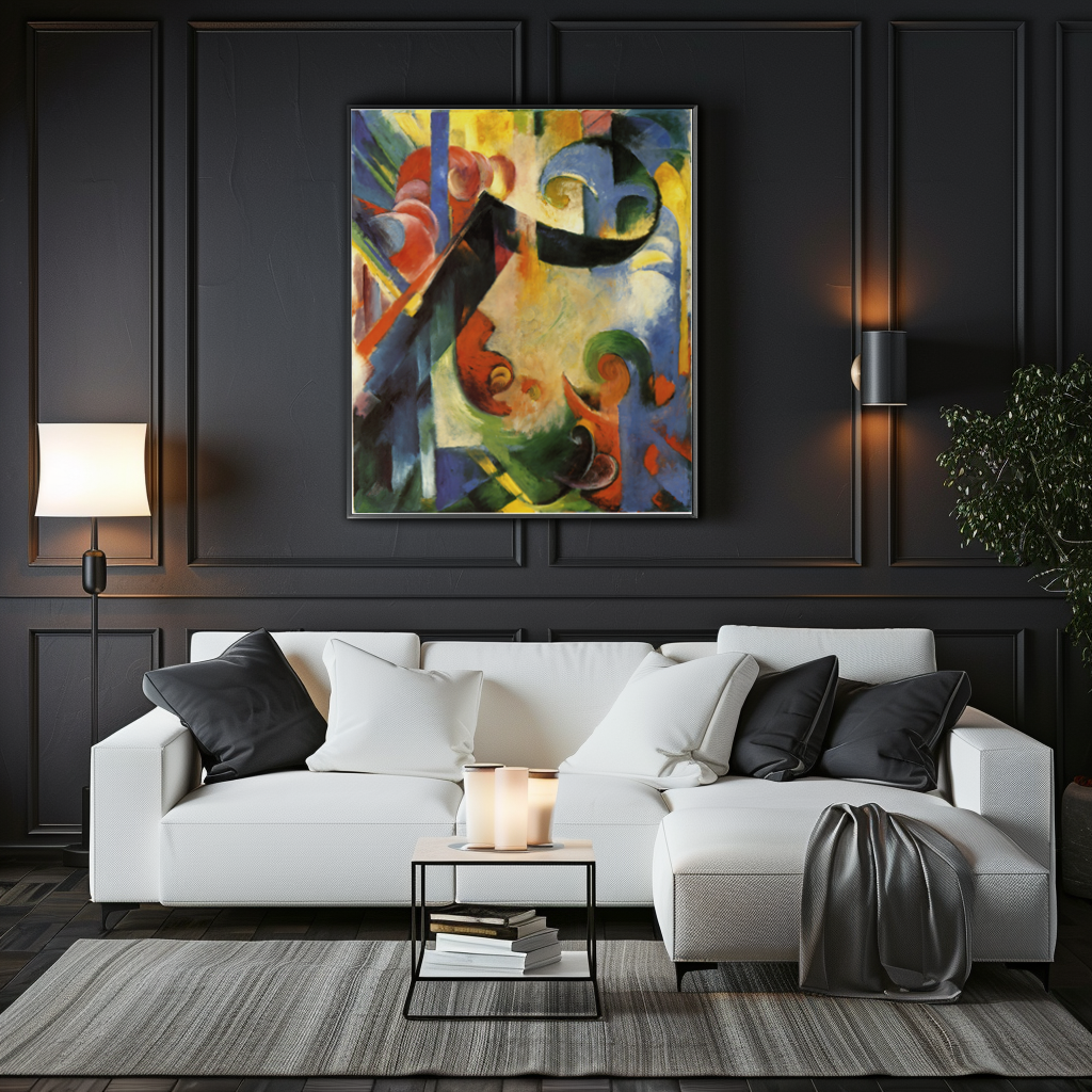 Formes brisées - Franz Marc - Toile premium 430g (qualité galerie)