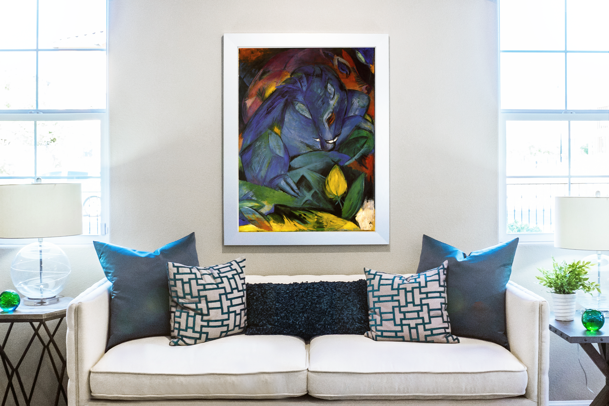 Boars - Franz Marc - Premium canvas 430g (gallery quality)
