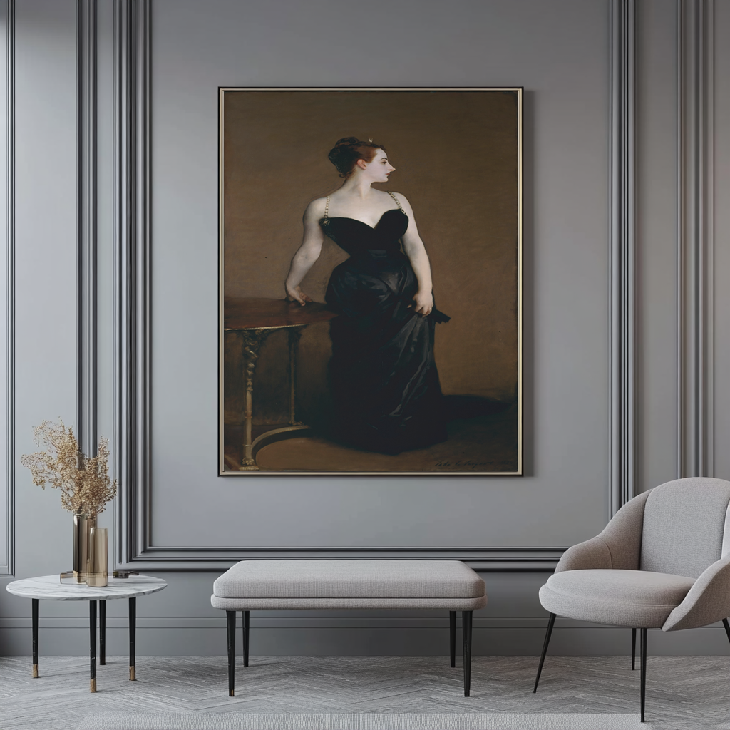 Portrait of Madame X - John Singer Sargent - Premium Canvas 430g (gallery quality)
