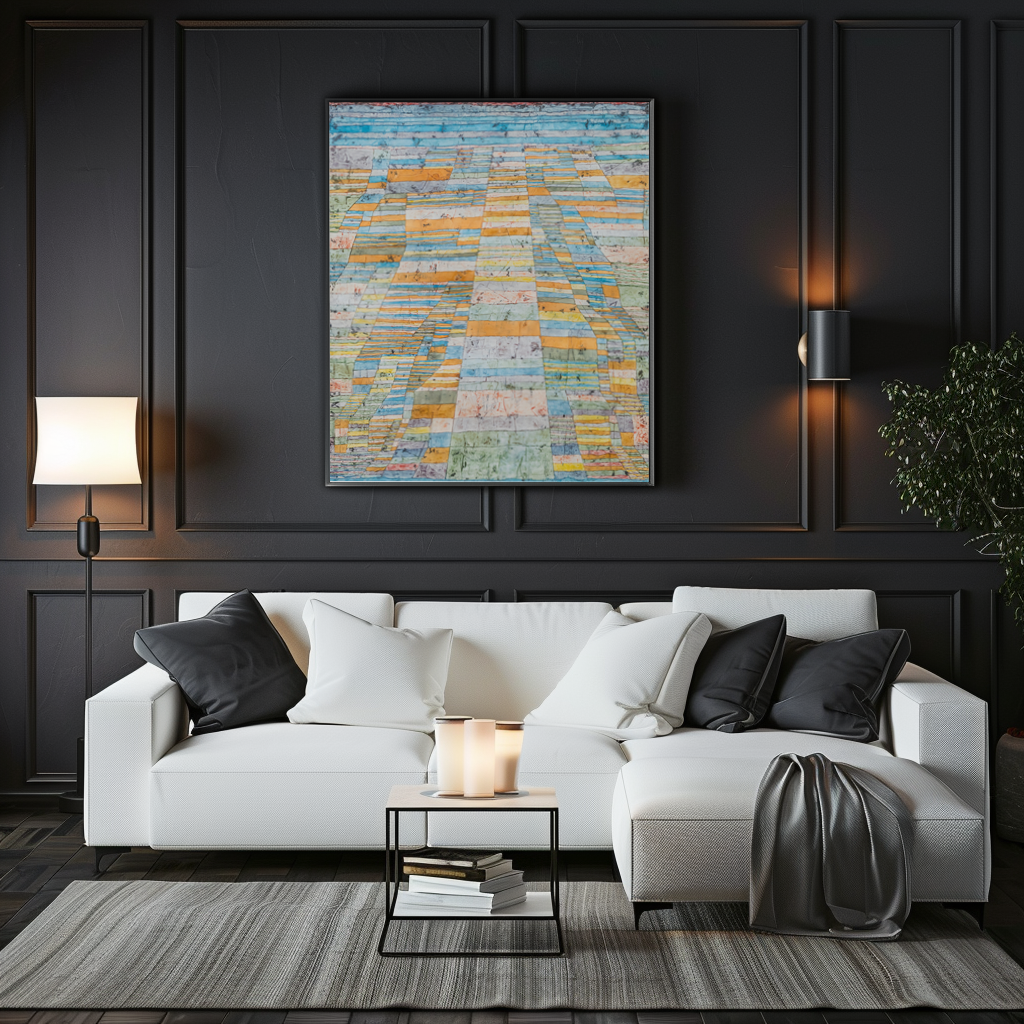Main Path and Side Paths - Paul Klee - Premium canvas 430g (gallery quality)