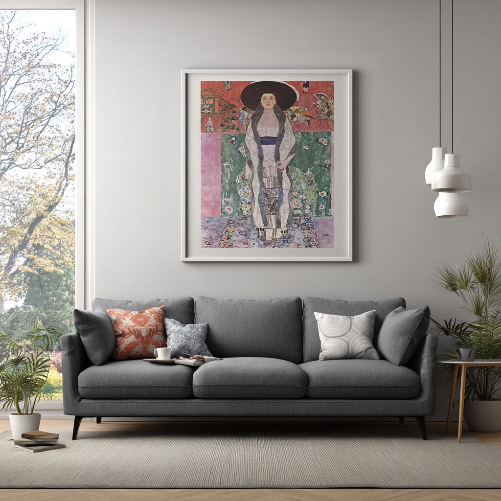 Retrato de adele - Gustav Klimt - Lienzo premium 430g (calidad de galeria)