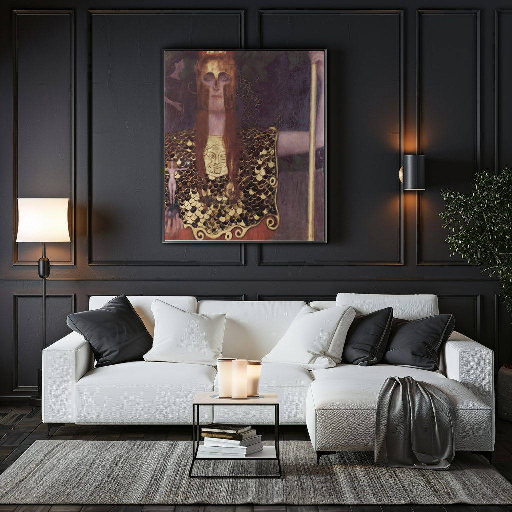 Pallas Athena - Gustav Klimt - Premium Canvas 430g (gallery quality)