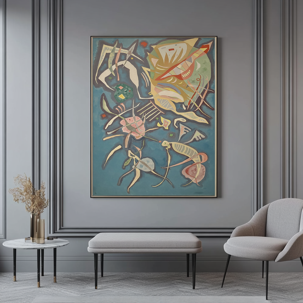 Agrupacion - Wassily Kandinsky - Lienzo premium 430g (calidad de galeria)