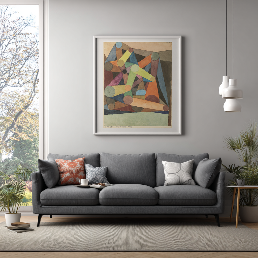 Montaña abierta - Paul Klee - Lienzo premium 430g (calidad de galeria)