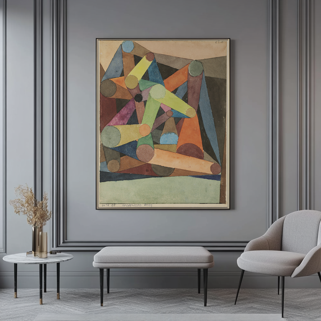 Montaña abierta - Paul Klee - Lienzo premium 430g (calidad de galeria)