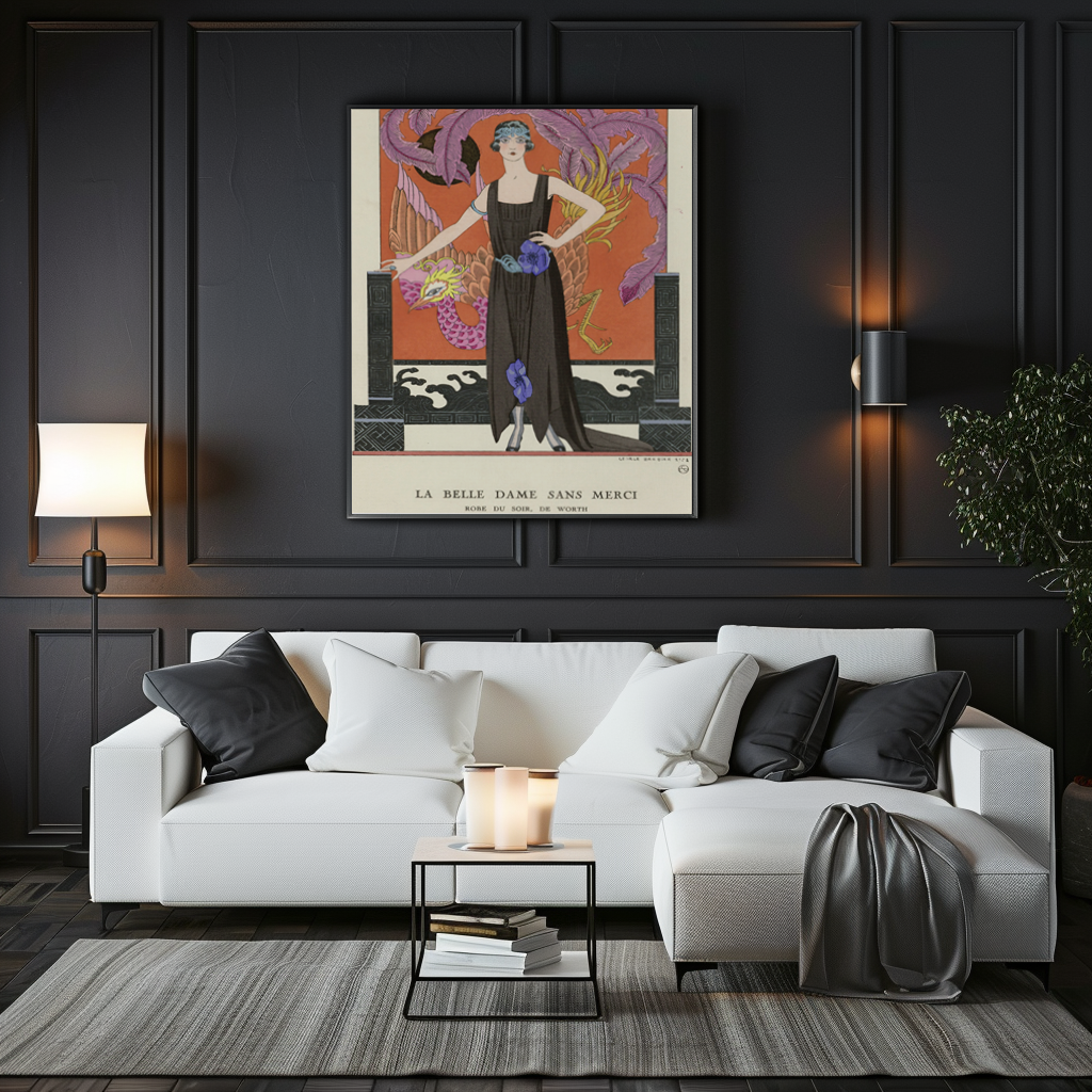 La Belle Dame Sans Merci - George Barbier - Premium canvas 430g (gallery quality)