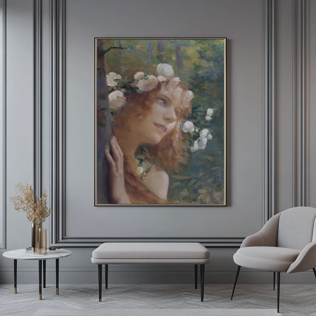 Ninfa - Gaston Bussiere - Lienzo premium 430g (calidad de galeria)