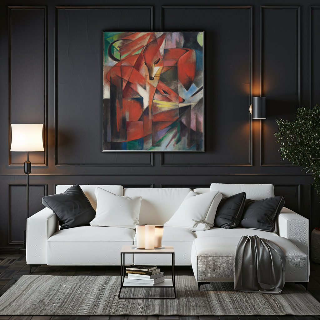 The Foxes - Franz Marc - Premium canvas 430g (gallery quality)