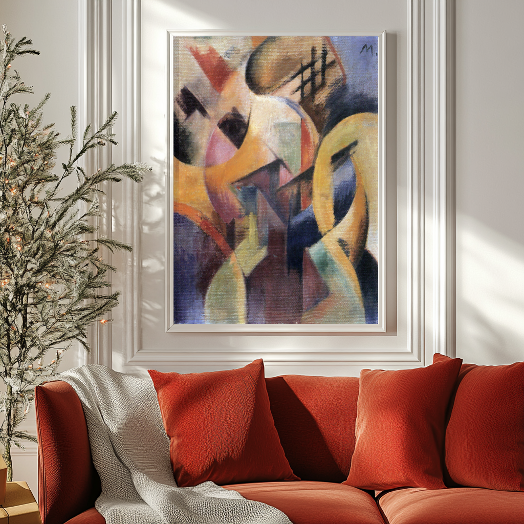 Small Composition I -Franz Marc - Premium canvas 430g (gallery quality)
