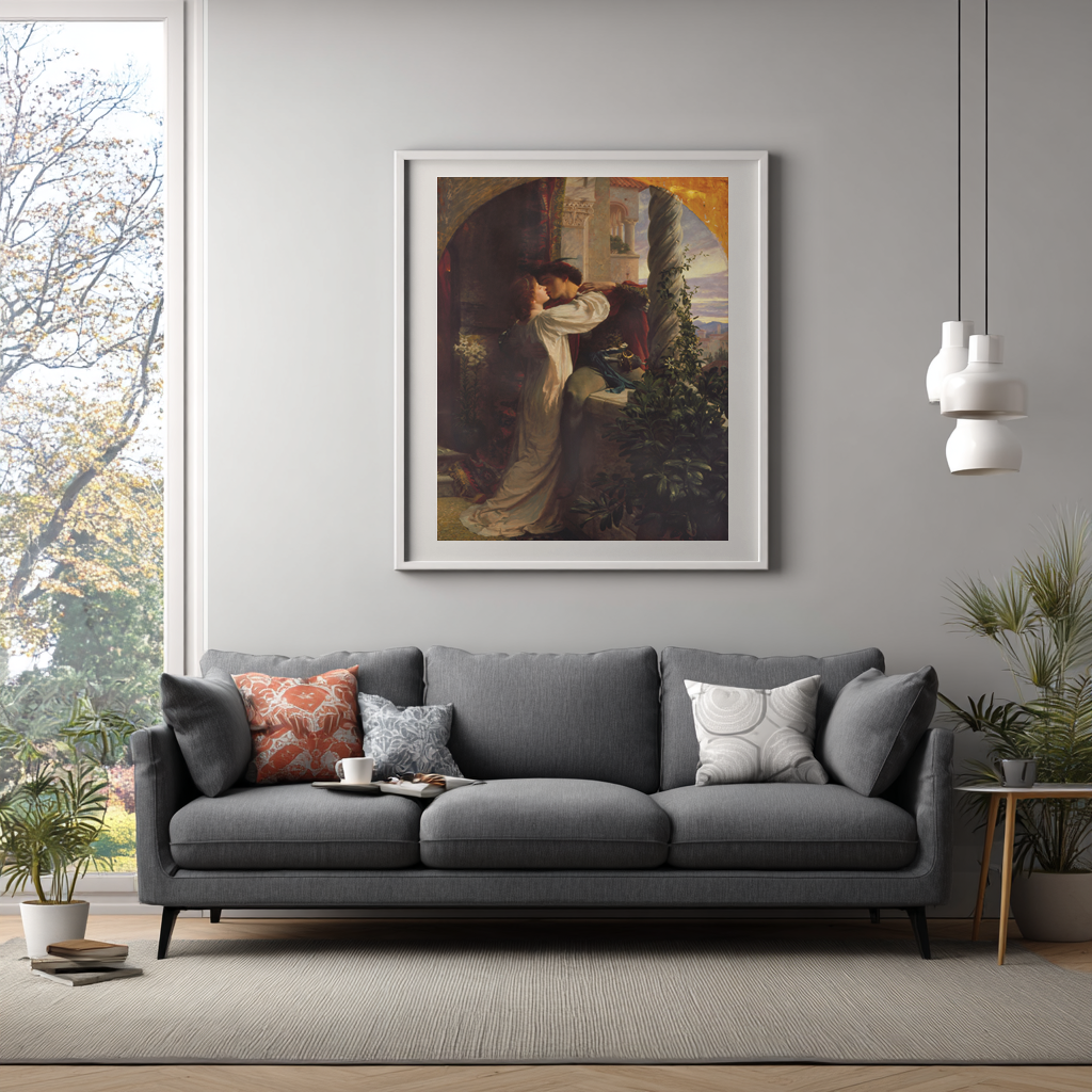 Romeo and Juliet - Frank Bernard Dicksee - Premium 430g canvas (gallery quality)