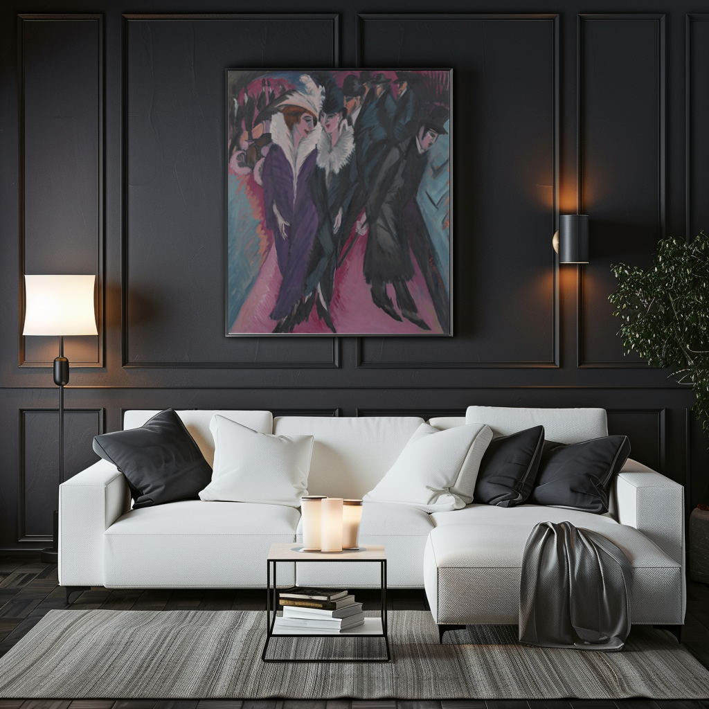 Calle Berlin -Ernst Ludwig Kirchner - Lienzo premium 430g (calidad de galeria)