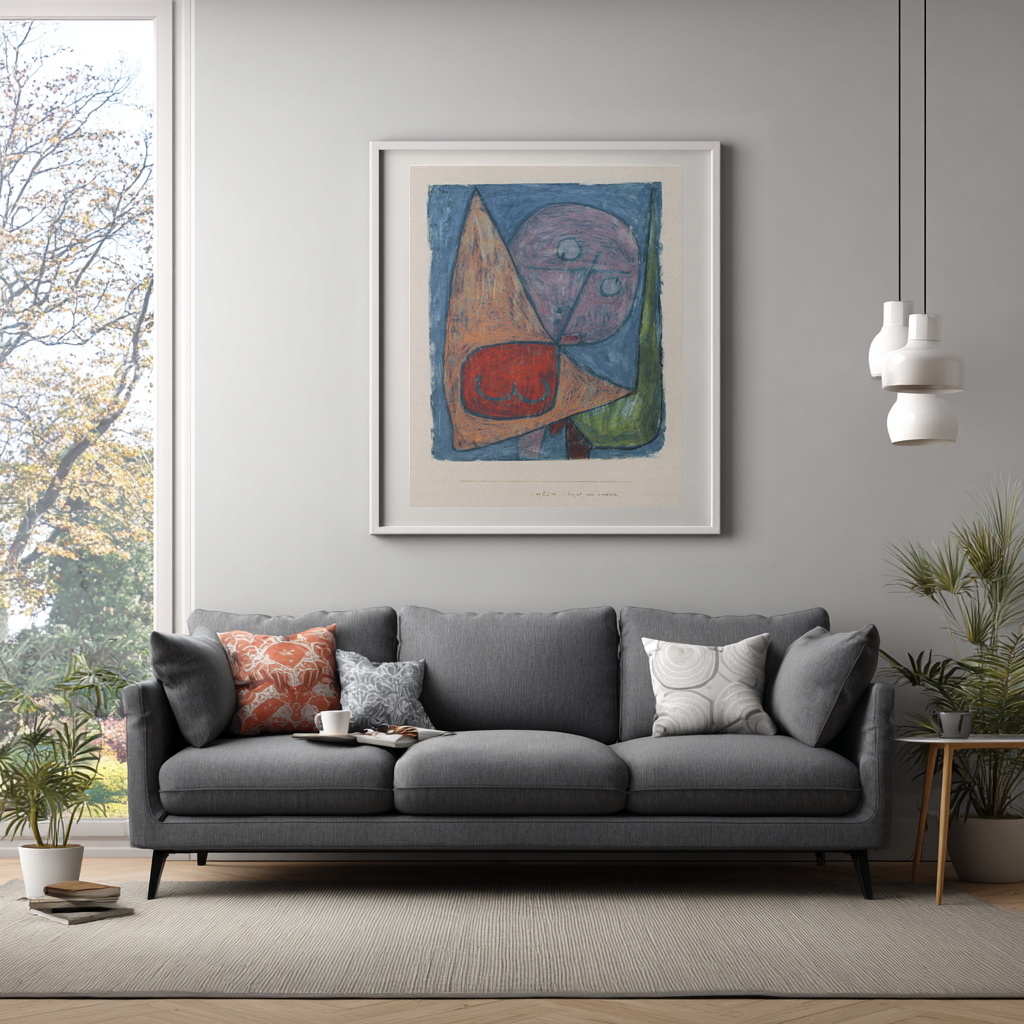 Still-feminine angel -Paul Klee - Premium canvas 430g (gallery quality)