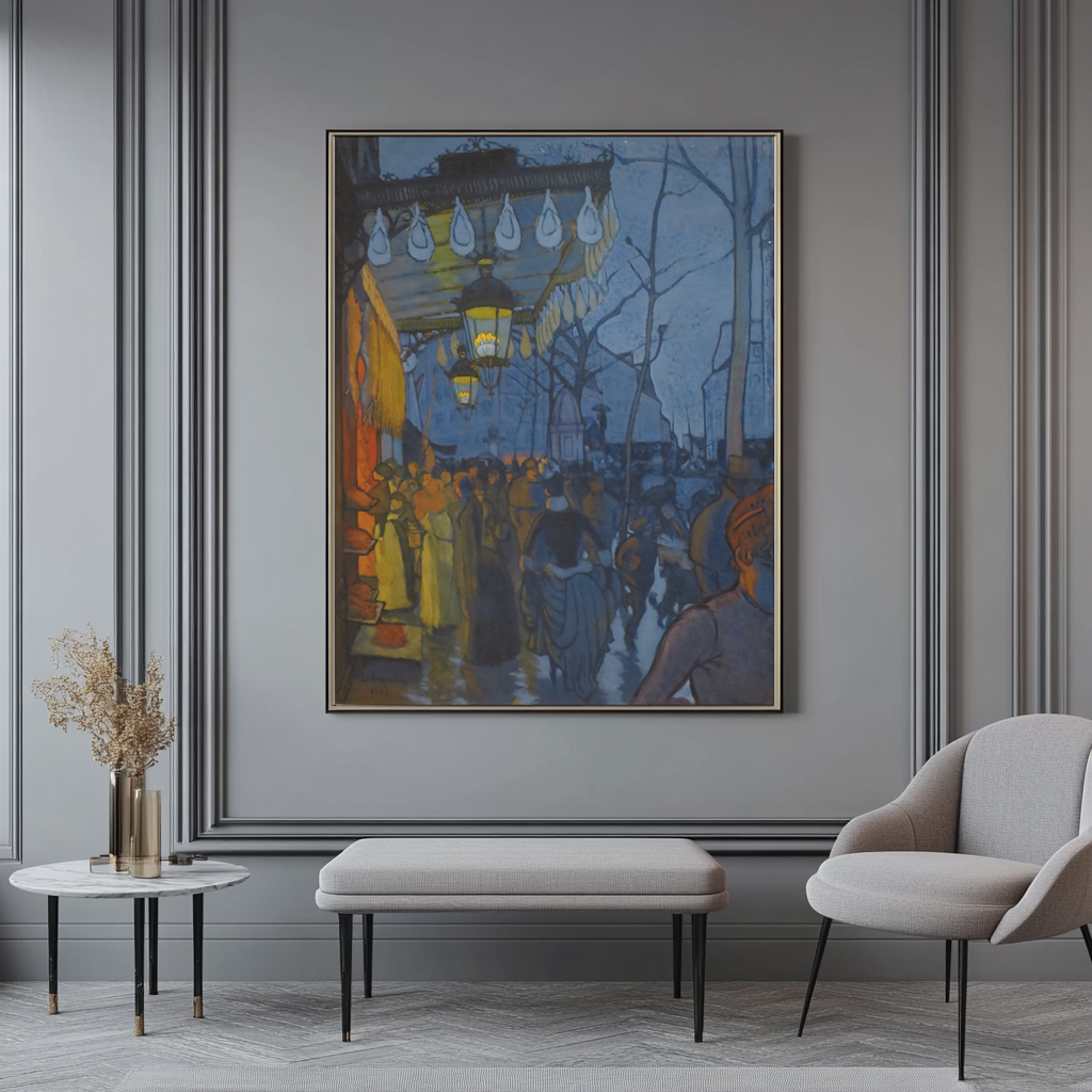 Avenue de Clichy, cinco de la tarde -Louis Anquetin - Lienzo premium 430g (calidad de galeria)