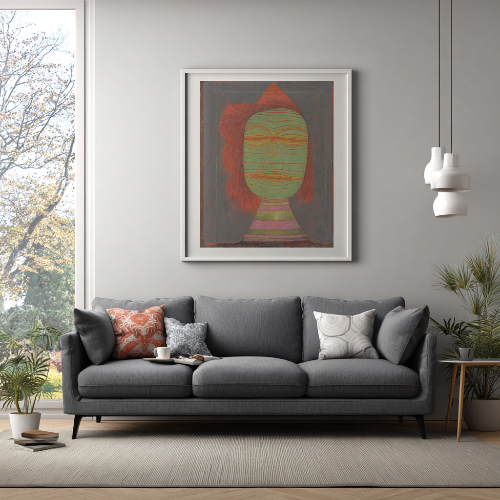 Mascara de actor -Paul klee - Lienzo premium 430g (calidad de galeria)