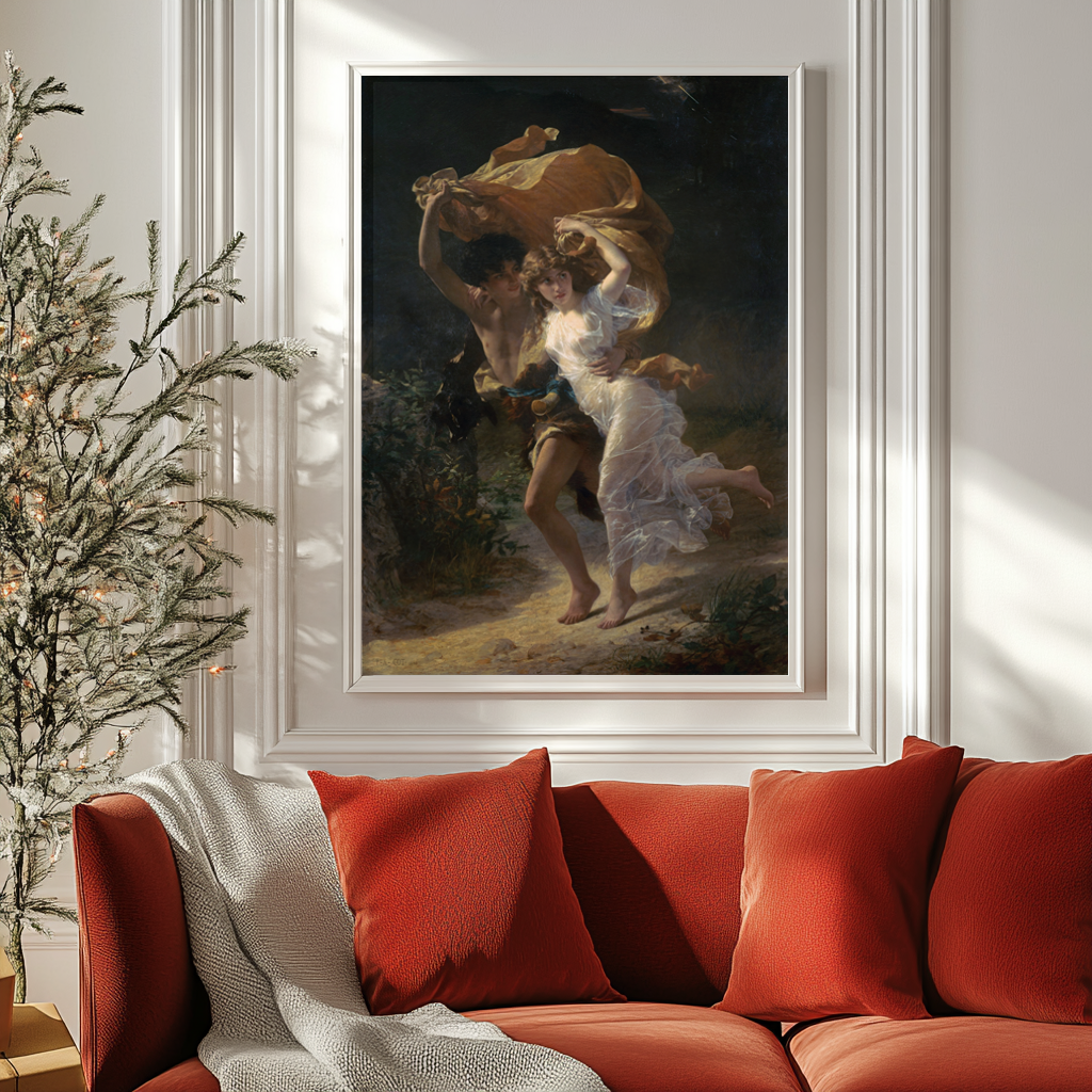 La tormenta - Pierre Auguste Cot - Lienzo premium 430g (calidad de galeria)