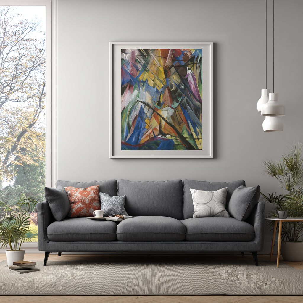 Tirol - Franz Marc - Lienzo premium 430g (calidad de galeria)