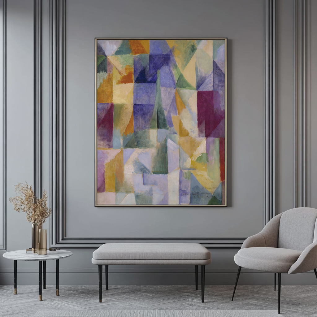 Ventanas abiertas simultaneamente - Robert Delaunay - Lienzo premium 430g (calidad de galeria)