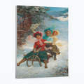 El paseo en trineo - Hans Zatzka - Lienzo premium 430g (calidad de galeria)