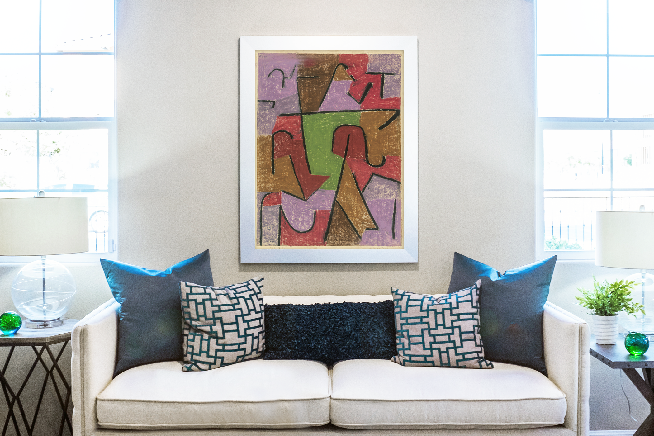 Indio - Paul Klee - Lienzo premium 430g (calidad de galeria)