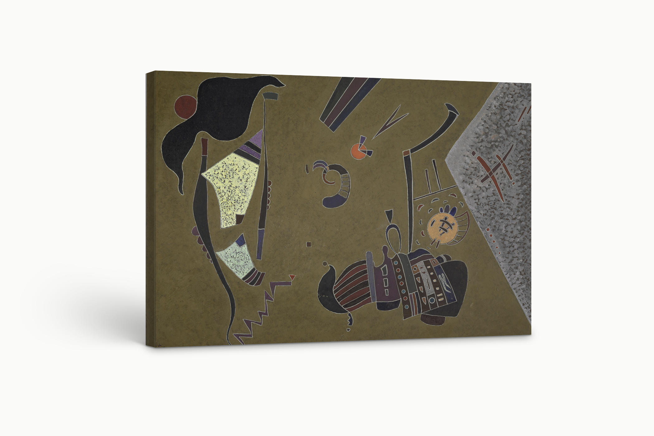 El pequeño circulo rojo - Wassily Kandinsky - Lienzo premium 430g (calidad de galeria)
